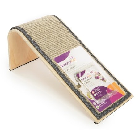 Smartykat Sisal Angle Ramp Cat Scratcher with Catnip 09332-99937-008